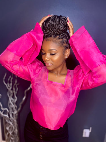 Pinkish (Sheer Top)